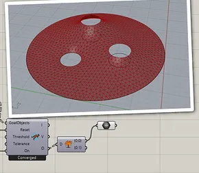 Tensile surface from curves: