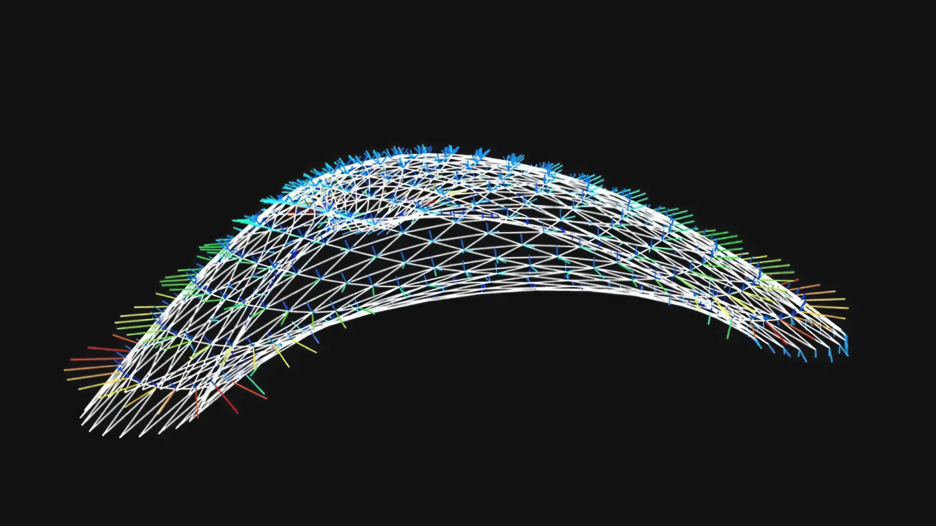 Analysis of a bamboo structure based on the ZCB Pavilion.