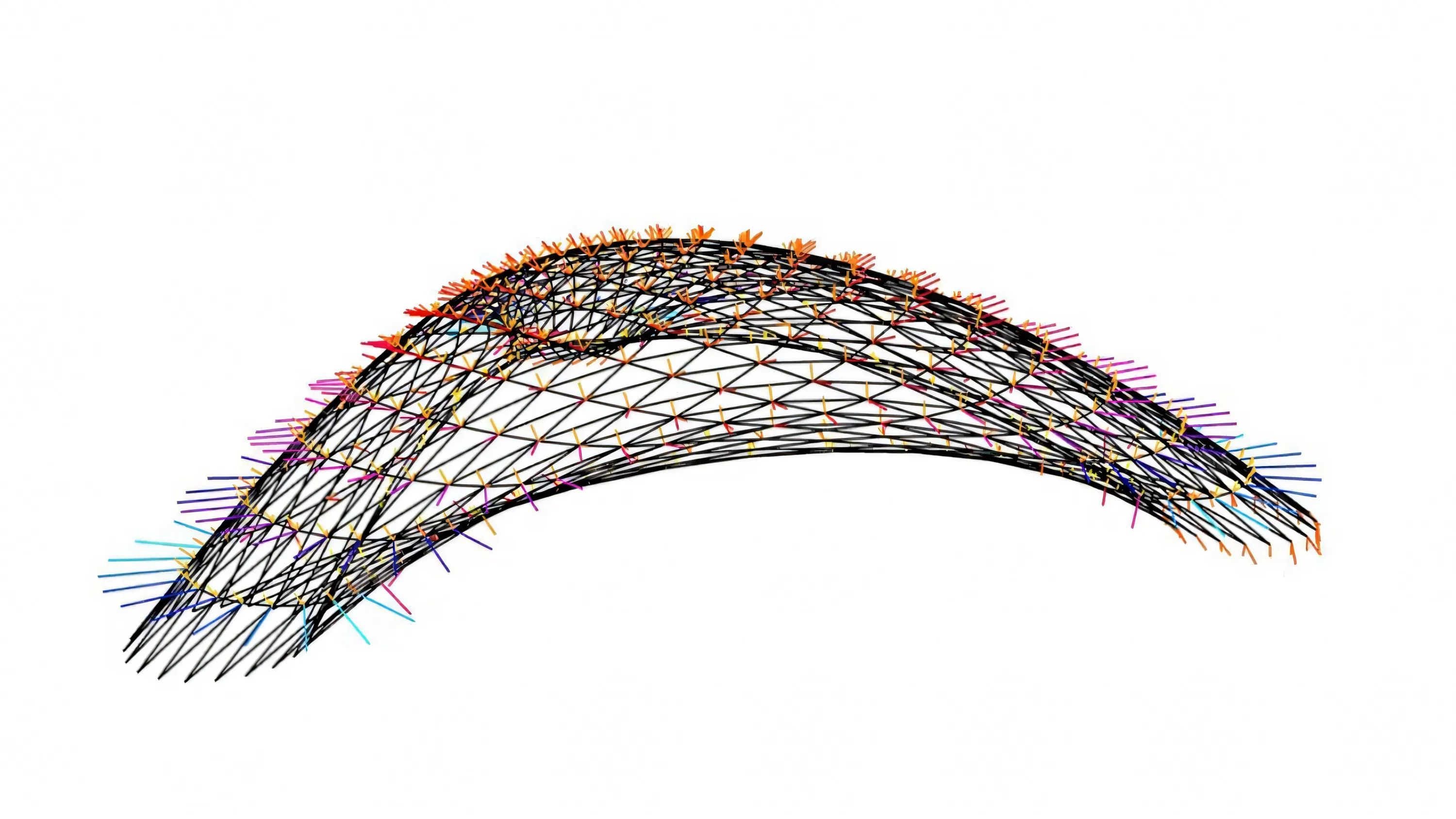 Analysis of a bamboo structure based on the ZCB Pavilion.