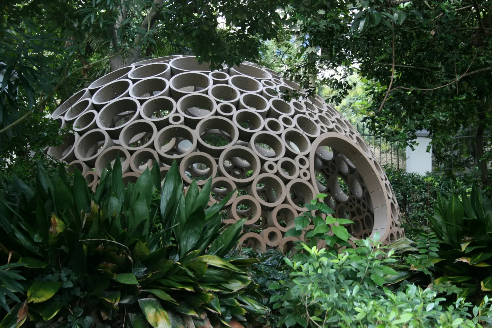 Packed Pavilion, ETH Zurich master thesis made out of cardboard. Shanghai, China.