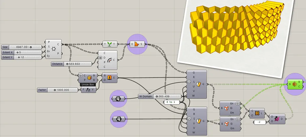 Honeycomb sturcture 3d
