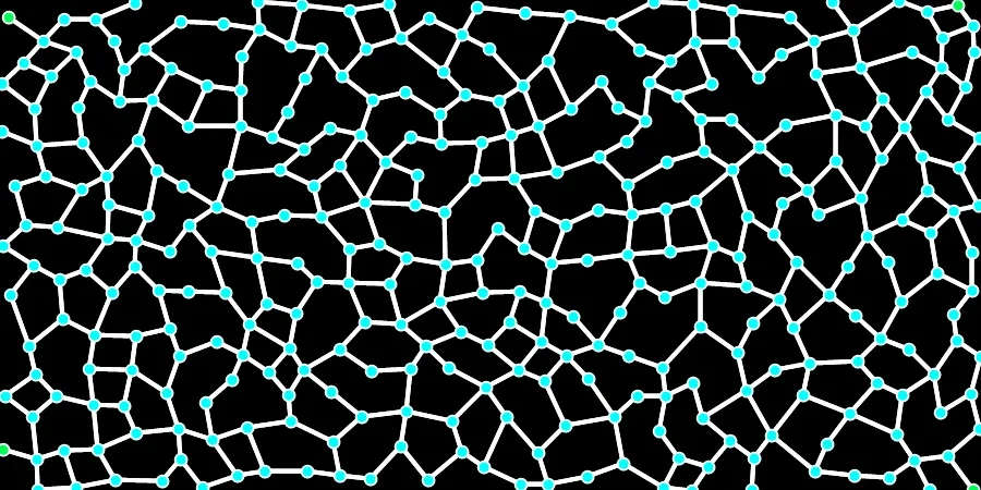 Animation of a Relative Neighborhood with four anchor points at the corners