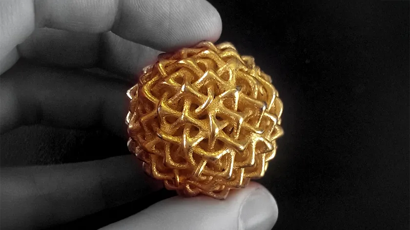 Sphere: Hexagonal Weave - 3D-printing study from Nick Tyrer